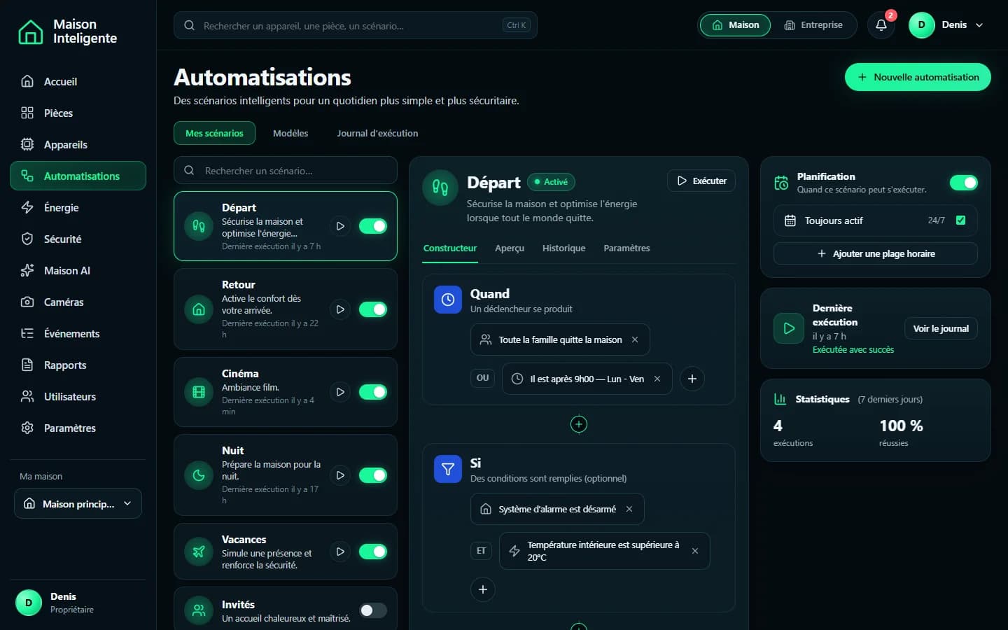Maison Inteligente — Automations