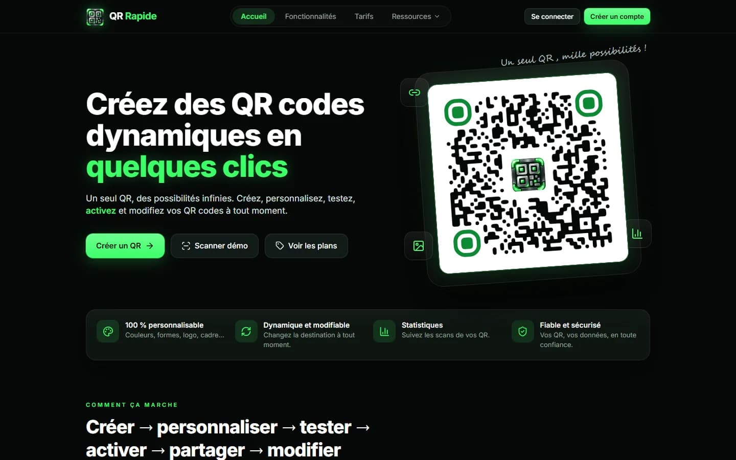 QR Rapide — Page d'accueil