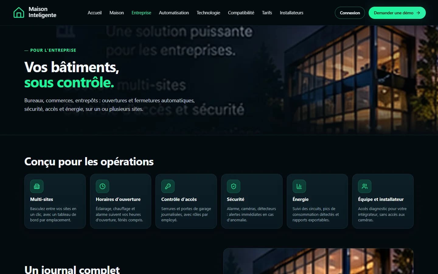 Maison Inteligente — For businesses