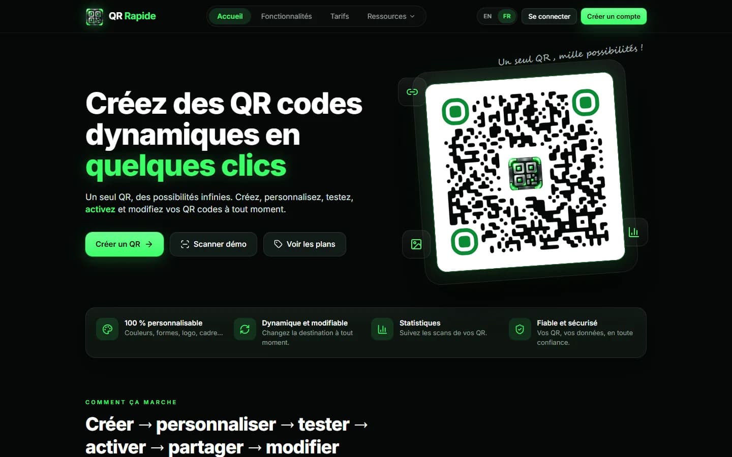QR Rapide — Page d'accueil