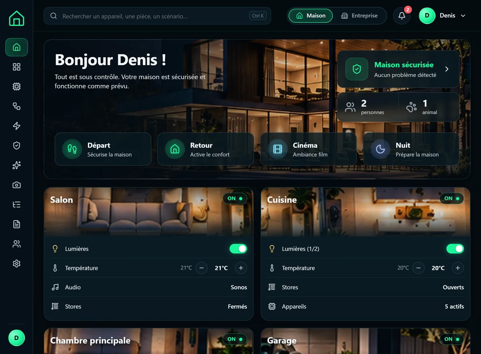 Maison Inteligente — Owner dashboard