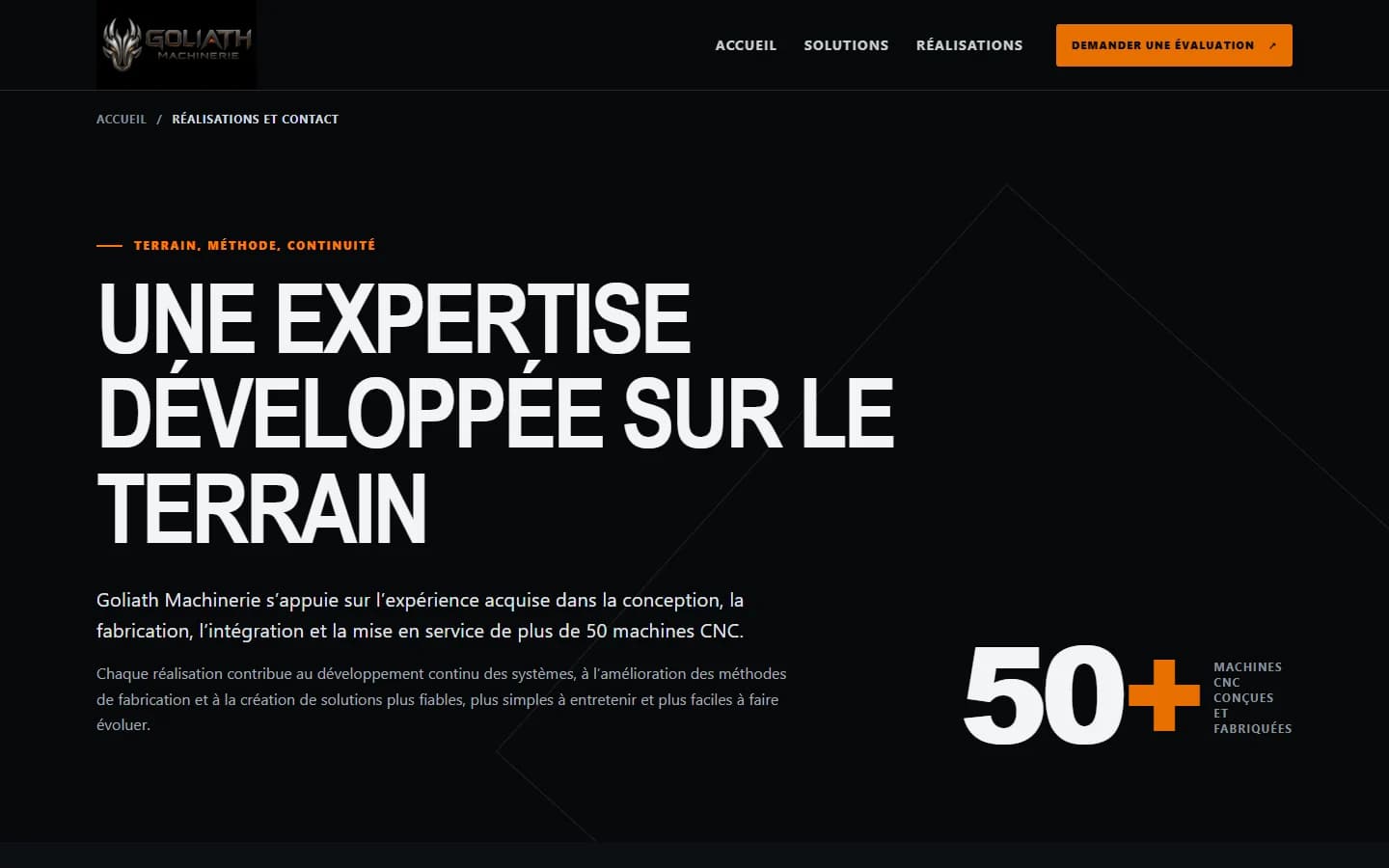 Goliath Machinerie — Réalisations et expertise