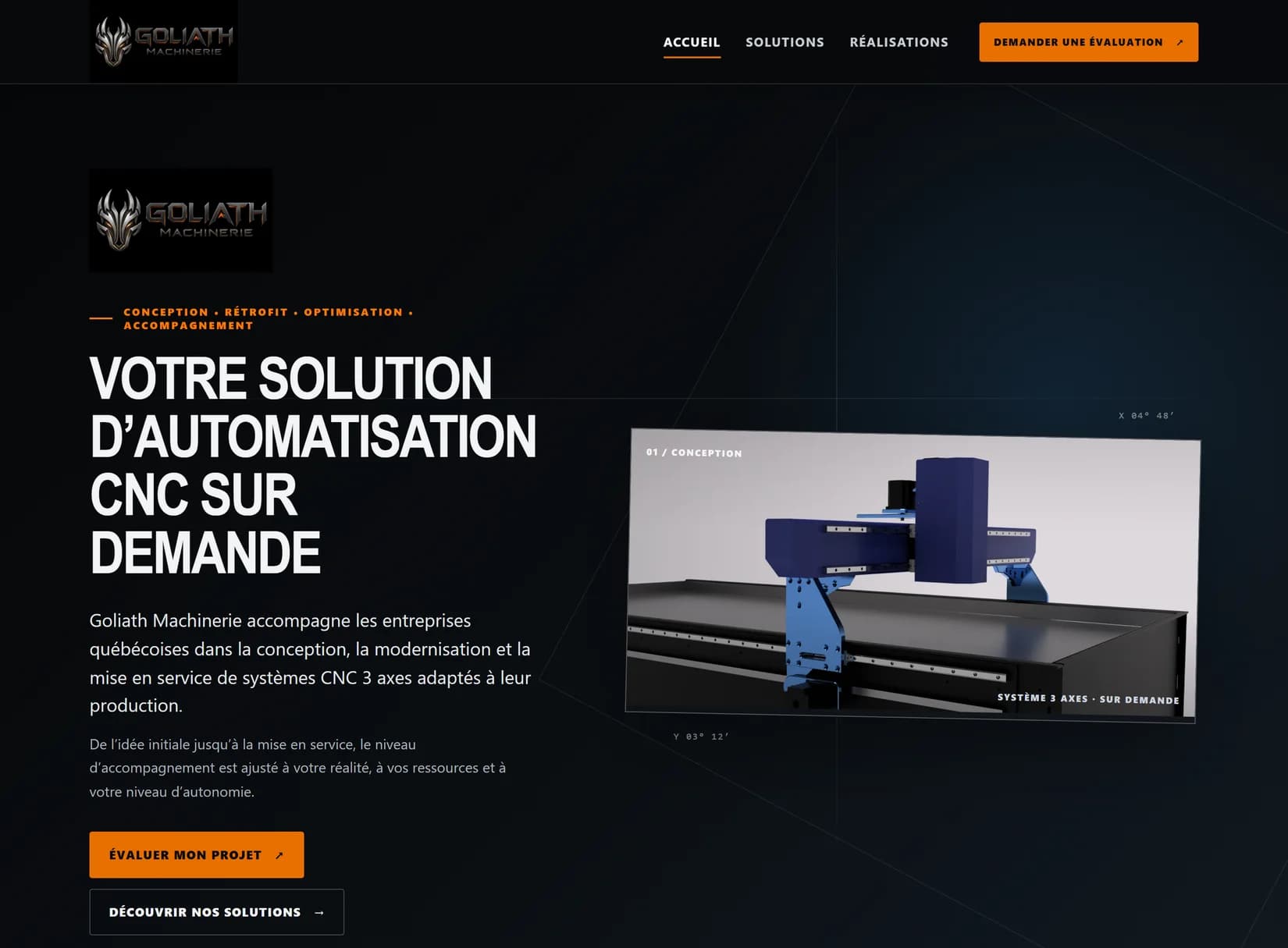 Goliath Machinerie — Home page