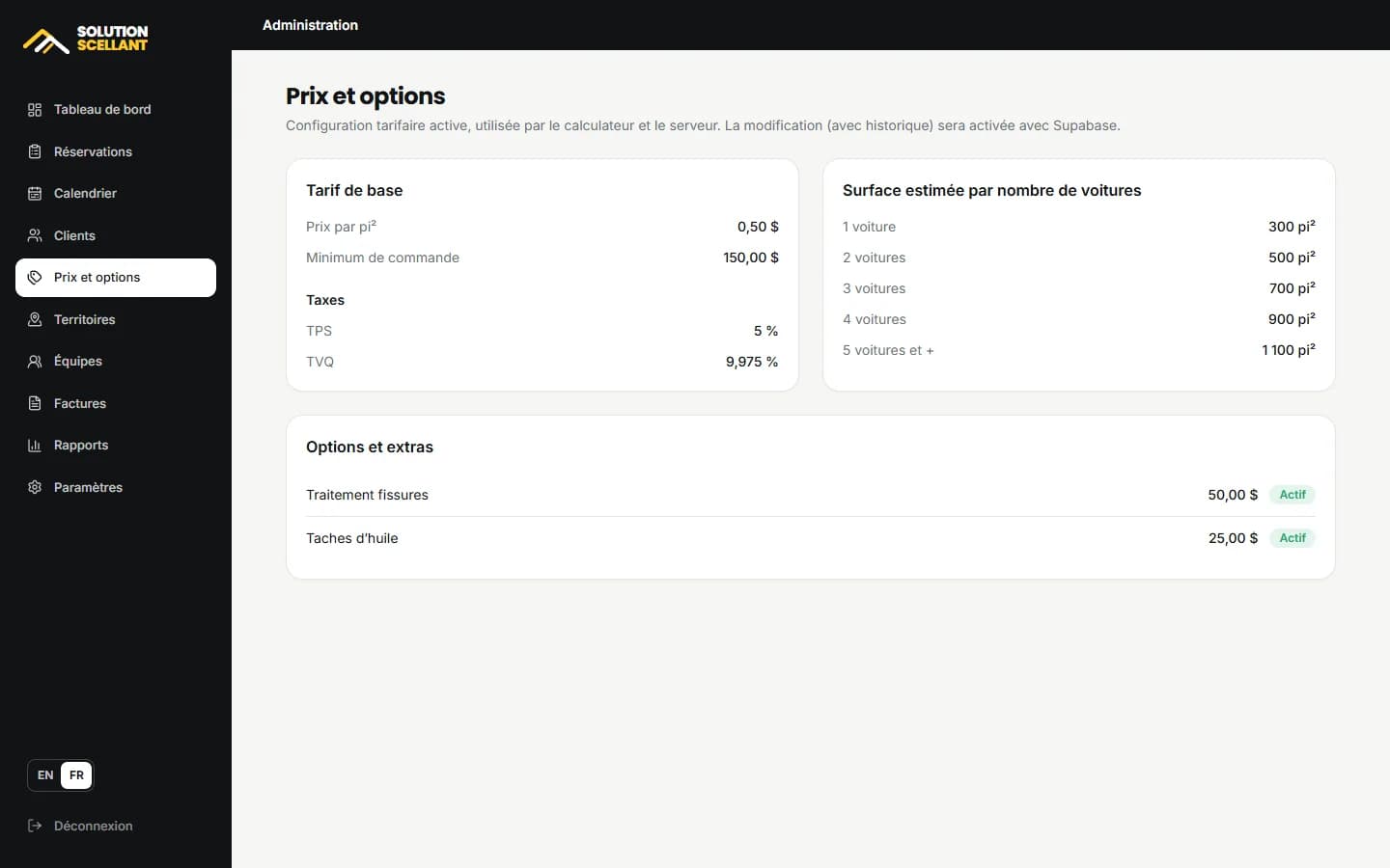 SealFlow — Prix et options