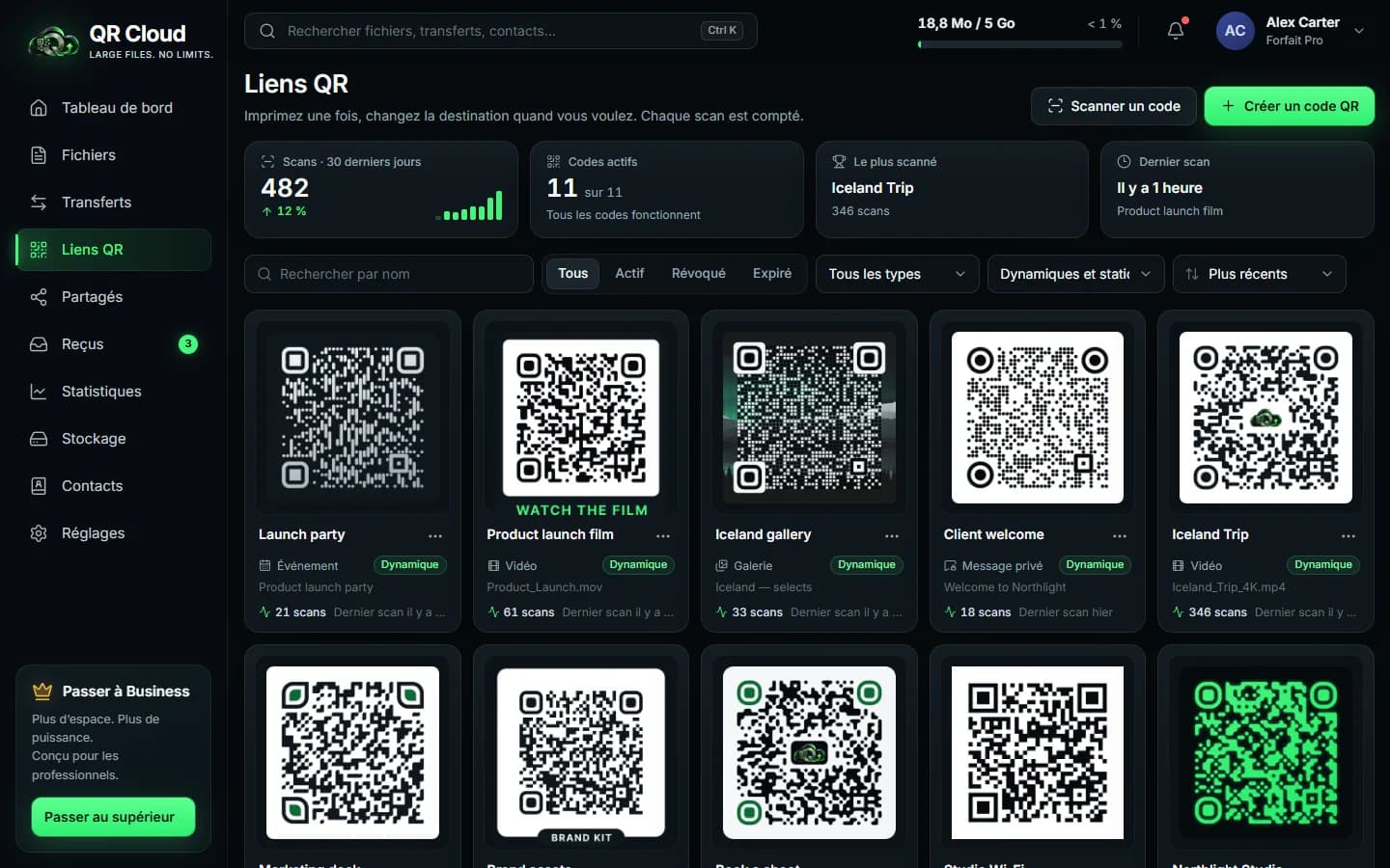 QR Cloud — Codes QR